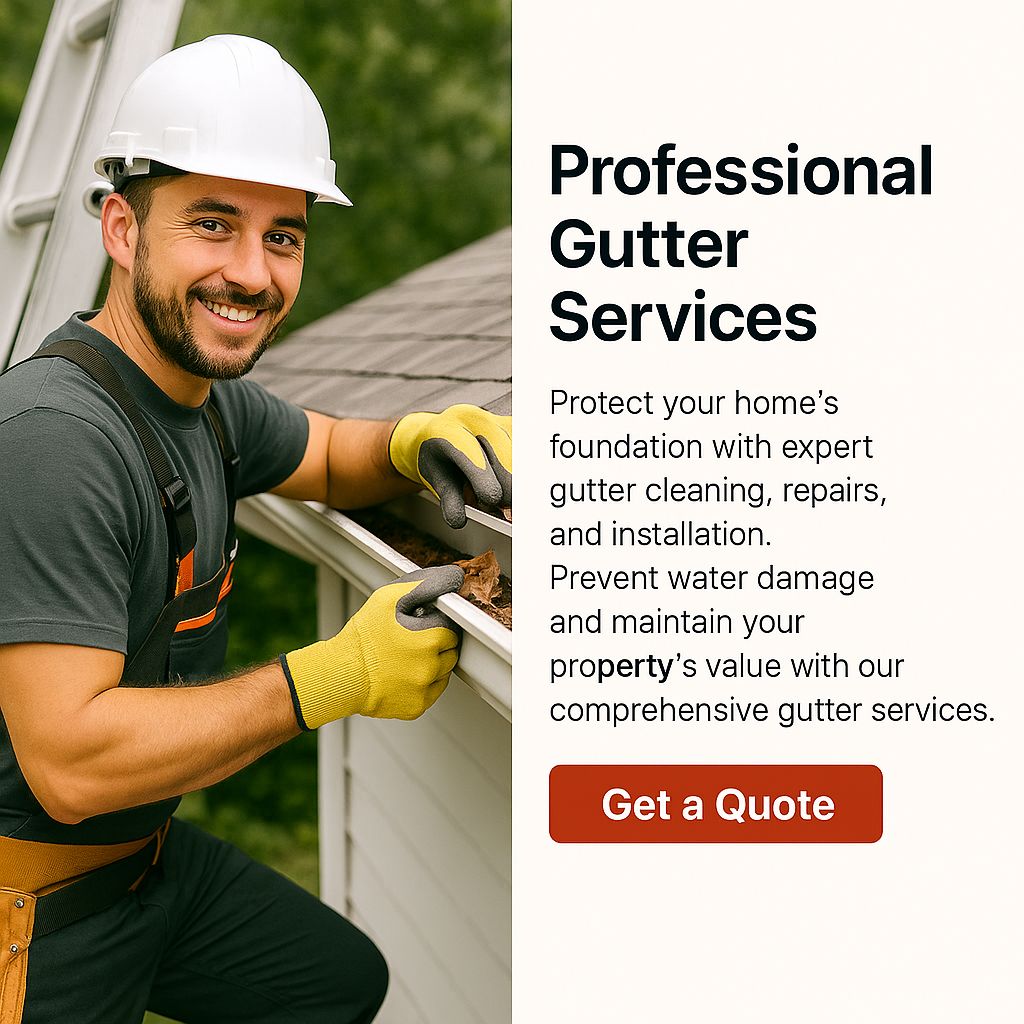 Professional gutter cleaning service